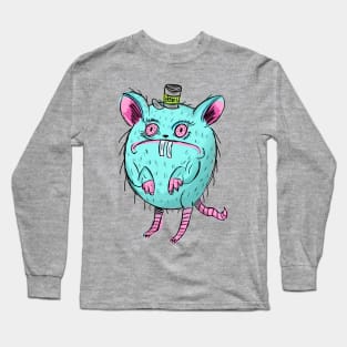 Funny and Ugly Blue Nightmare Rat Long Sleeve T-Shirt